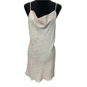 New ~ AREA STARS ~ Cowl neck Sleeveless Floral Minidress 100% VISCOSE  M